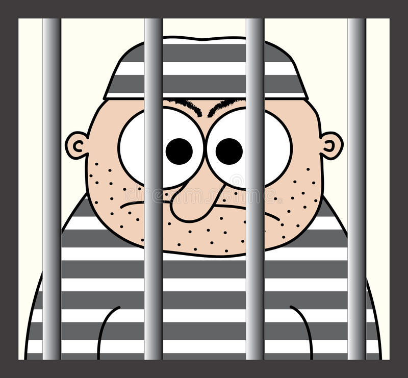 cartoon-prisoner-behind-bars-10416629