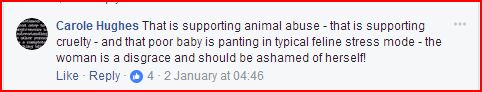 carole stating sybelle supports animal abuse